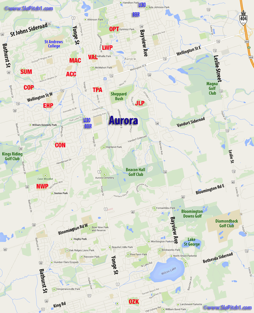 Map of Aurora