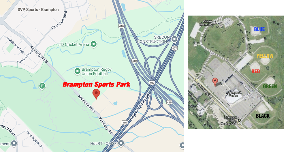 Map - Brampton Sports Park