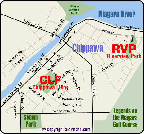 Map - Riverview Park - Niagara Falls