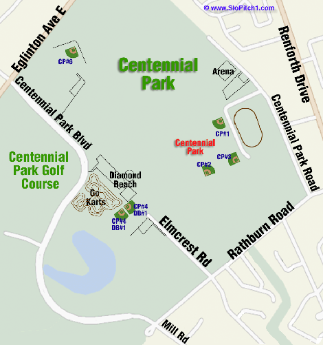 Map - Centennial Park, Etobicoke