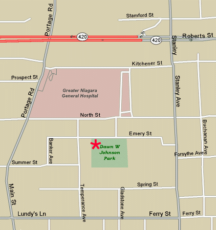 Map - Johnson Park - Niagara Falls