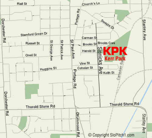 Map - Kerr Park - Niagara Falls