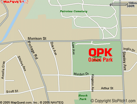 Map - Oakes Park - Niagara Falls