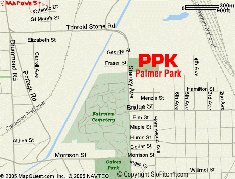 Map - Palmer Park - Niagara Falls