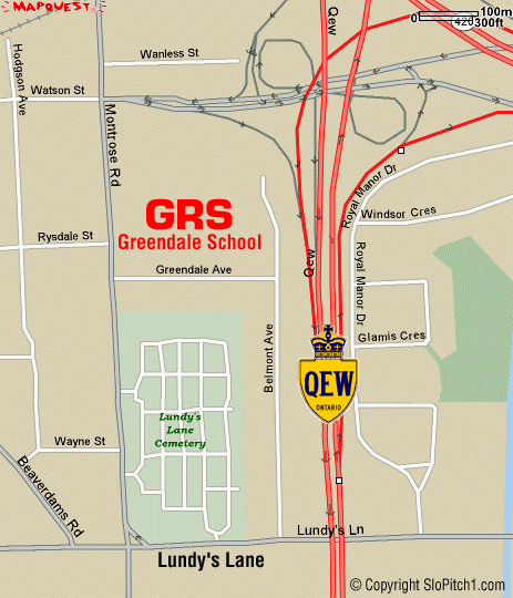 Map - Greendale School - Niagara Falls