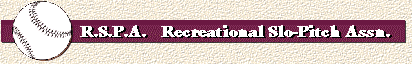 RSPA - Recreational Slo-Pitch Association header