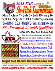 RSPA Slo-pitch tournament flyer